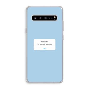 Reminder: Samsung Galaxy S10 5G Transparant Hoesje