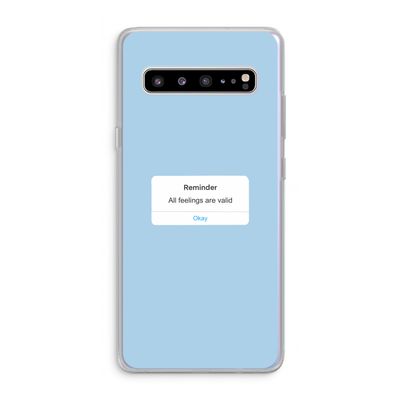 Reminder: Samsung Galaxy S10 5G Transparant Hoesje