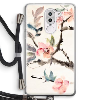 Japanse bloemen: Honor 6X Transparant Hoesje met koord
