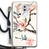 Japanse bloemen: Honor 6X Transparant Hoesje met koord