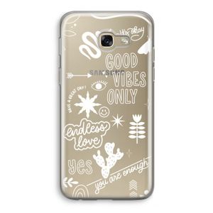 Good vibes: Samsung Galaxy A5 (2017) Transparant Hoesje