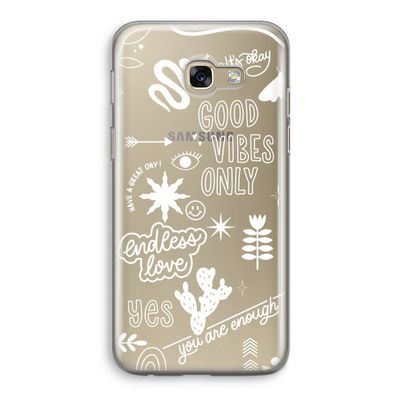 Good vibes: Samsung Galaxy A5 (2017) Transparant Hoesje
