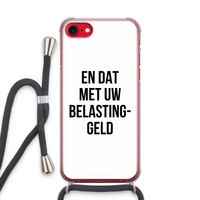 Belastinggeld: iPhone SE 2020 Transparant Hoesje met koord