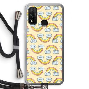 Regenboog: Huawei P Smart (2020) Transparant Hoesje met koord