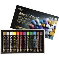 Gallery Oliepastel, L: 7 cm, dikte 11 mm, metallic kleuren, 12 stuk/ 1 doos