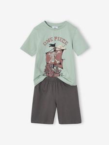 Pyjashort One Piece® met twee kleuren blauwgroen