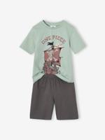 Pyjashort One Piece® met twee kleuren blauwgroen Pyjashort One Piece® met twee kleuren blauwgroen