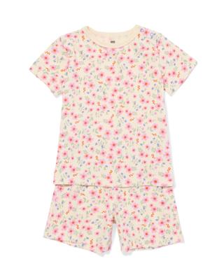 HEMA Babypyjama Bloemen Roze (roze)