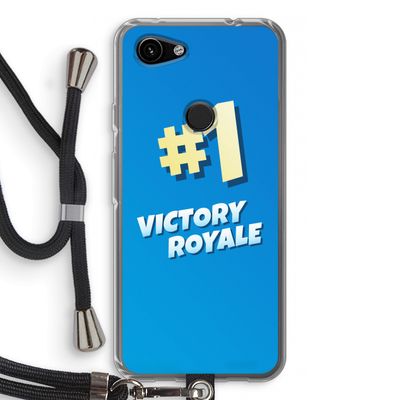 Victory Royale: Pixel 3a Transparant Hoesje met koord