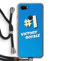 Victory Royale: Pixel 3a Transparant Hoesje met koord