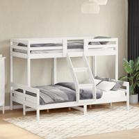 Stapelbed massief grenenhout wit 80x200/120x200 cm