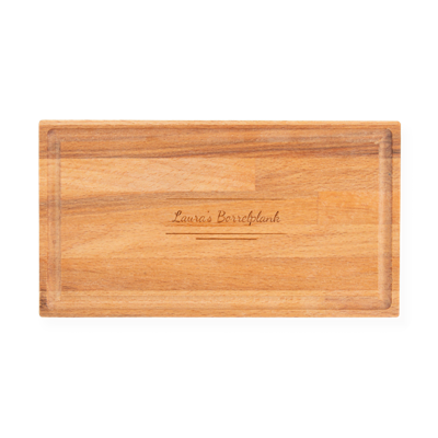 Borrelplank Small rechthoek sapgeul 22x12 cm