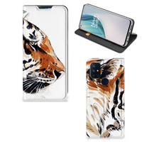 Bookcase OnePlus Nord N10 5G Watercolor Tiger - thumbnail