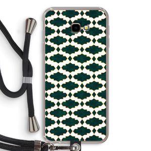 Moroccan tiles: Samsung Galaxy J4 Plus Transparant Hoesje met koord
