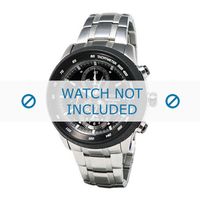 Horlogeband Seiko 7T62-0HL0 / SNAB51P1 / SNAB51J1 Staal 24mm - thumbnail