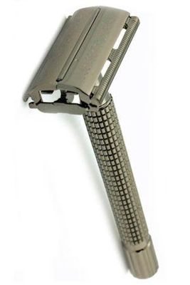 TIMOR double edge safety razor zwartchroom 100mm handvat