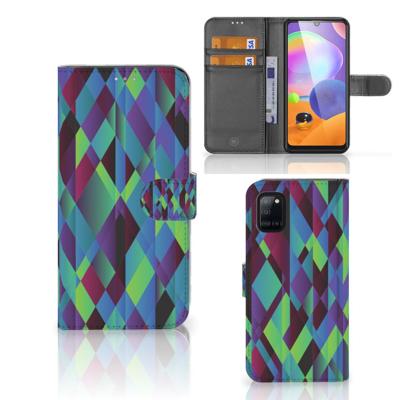 Samsung Galaxy A31 | Book Case | Abstract Green Blue