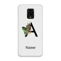 Charcoal Flora: Xiaomi Redmi Note 10 Lite Transparant Hoesje
