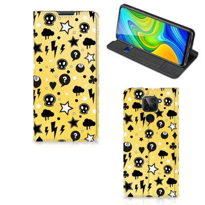 Mobiel BookCase Xiaomi Redmi Note 9 Punk Geel Mobiel BookCase Xiaomi Redmi Note 9 Punk Geel