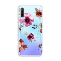 Geschilderde bloemen: Huawei P Smart Pro Transparant Hoesje