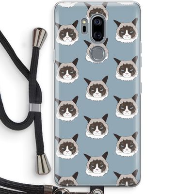 It's a Purrr Case: LG G7 Thinq Transparant Hoesje met koord