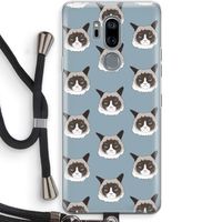 It's a Purrr Case: LG G7 Thinq Transparant Hoesje met koord