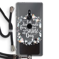 Diamonds: Sony Xperia XZ2 Transparant Hoesje met koord