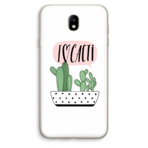 I love cacti: Samsung Galaxy J7 (2017) Transparant Hoesje