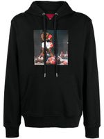 Mostly Heard Rarely Seen 8-Bit hoodie en coton Knockout à imprimé graphique - Noir - thumbnail