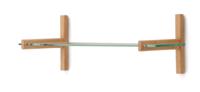 Kave Home Wandrek 'Sitra' Eikenhout en glas, 28 x 90cm