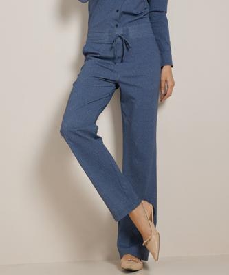 wide fit broek met print