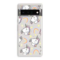 Rainbow Unicorn: Google Pixel 6 Pro Transparant Hoesje