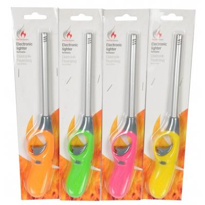 Barbecue aansteker - Set van 5x stuks - navulbaar - 25 cm - lang model - keuken/gas
