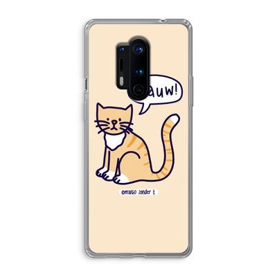 Miauw: OnePlus 8 Pro Transparant Hoesje