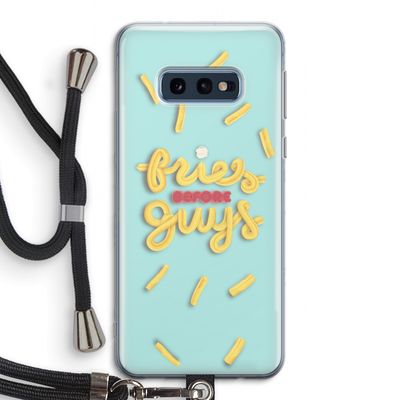 Always fries: Samsung Galaxy S10e Transparant Hoesje met koord