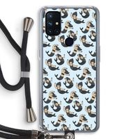 Zeemeermin: OnePlus Nord N10 5G Transparant Hoesje met koord Zeemeermin: OnePlus Nord N10 5G Transparant Hoesje met koord