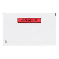 Paklijstenvelop 'packing list' 220 x 115 mm voor din long formaat