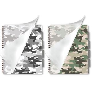 Projectboek A4 100vl 4tabs camouflage