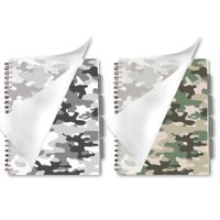 Projectboek A4 100vl 4tabs camouflage