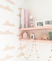 Behang Sweet Clouds Rol Pink