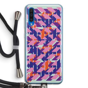 Skew Blush 3: Samsung Galaxy A50 Transparant Hoesje met koord