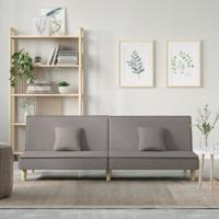 Slaapbank stof taupe