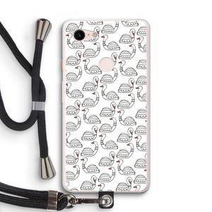 Zwanen: Pixel 3 XL Transparant Hoesje met koord