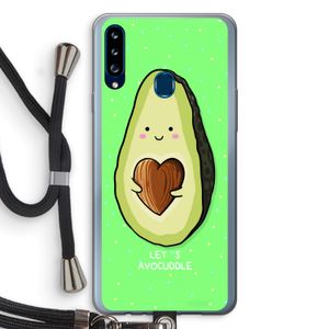 Avocuddle: Samsung Galaxy A20s Transparant Hoesje met koord