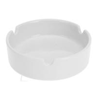 Excellent Houseware Asbak - wit - porselein - 10 cm - Binnen/buiten gebruik