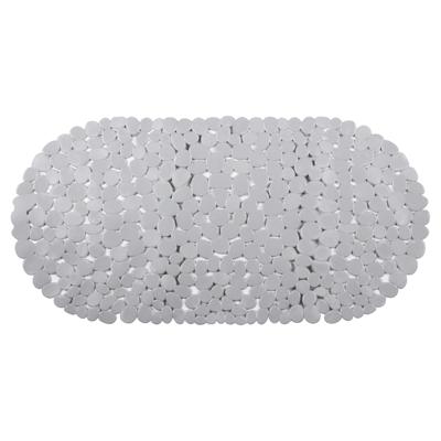 Differnz Lapis inlegmat bad - 100% PVC - anti-slip laag - 70 x 35 cm - grijs