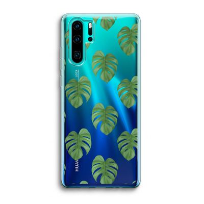 Monstera leaves: Huawei P30 Pro Transparant Hoesje