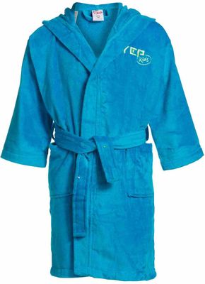 Yep kinderbadjas - capuchon badjas blauw - 4 jaar