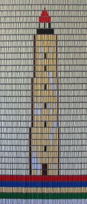 Sunarts kant en klaar vliegengordijn 100x232 Vuurtoren Brandaris Terschelling model 302