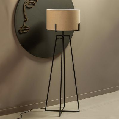 WOOOD Exclusive Vloerlamp 'Holly' 160cm, kleur Naturel